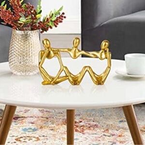 Gold Abstract Figurine Sculpture